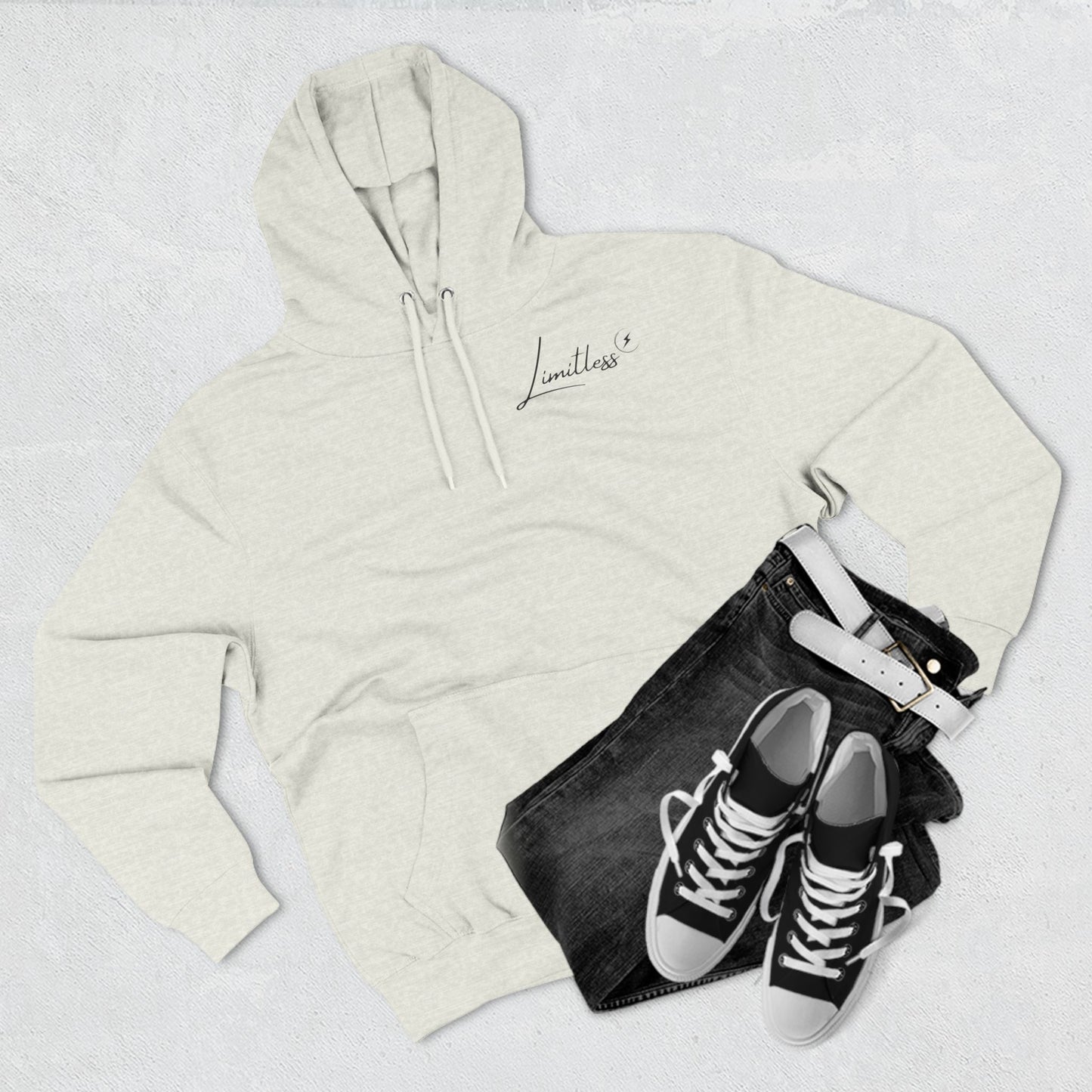 The "Limitless" Unisex Three-Panel Fleece Hoodie