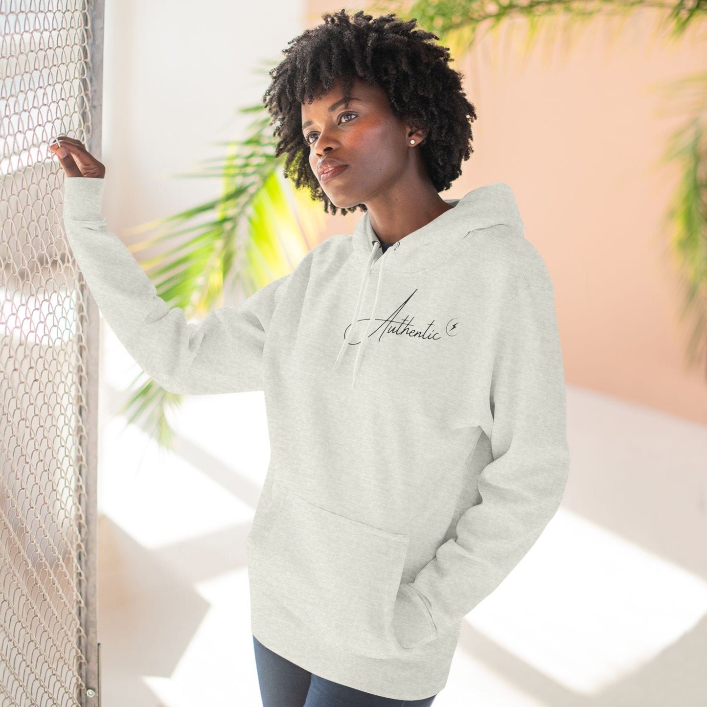 The "Authentic" Unisex Three-Panel Fleece Hoodie