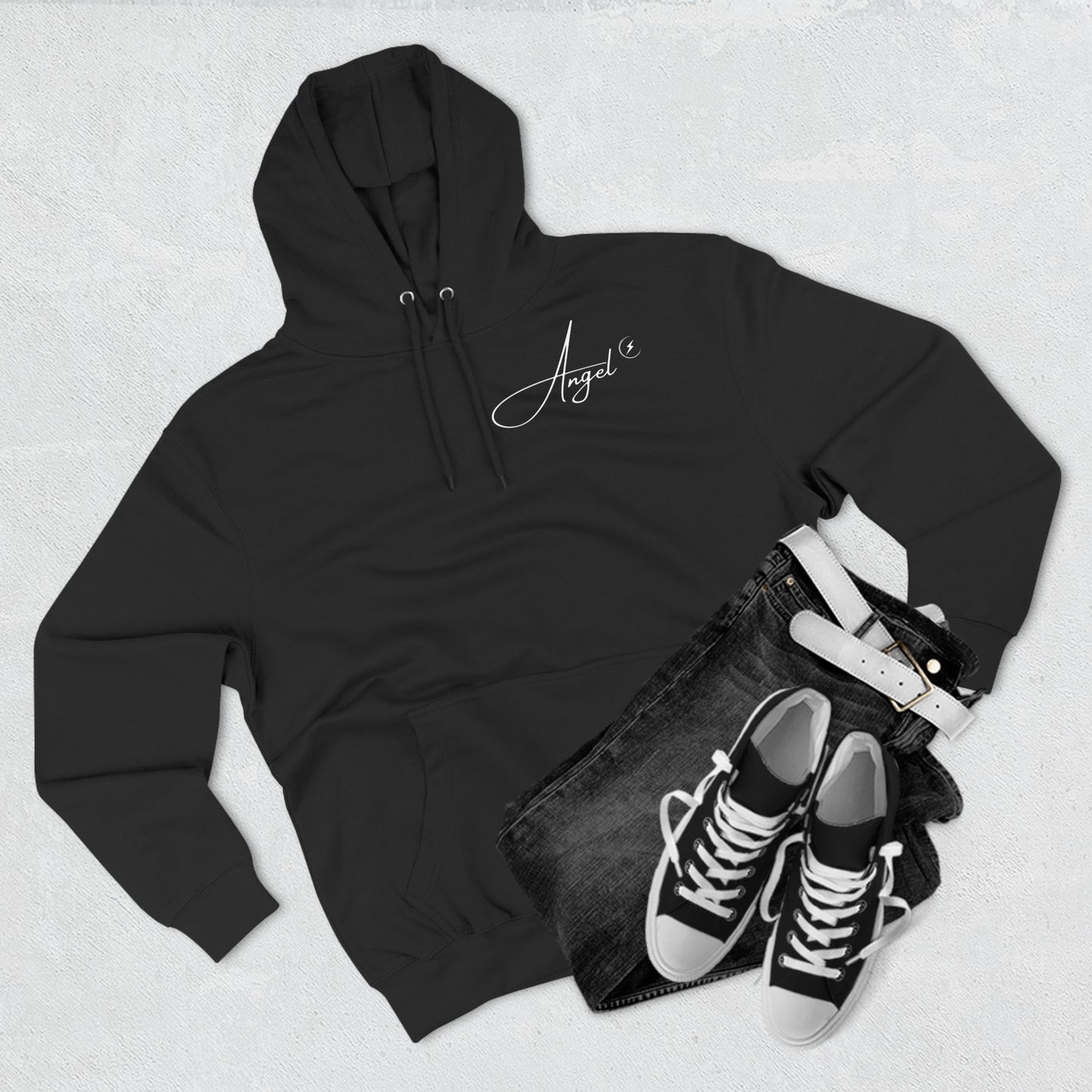 The "Angel" Unisex Three-Panel Fleece Hoodie