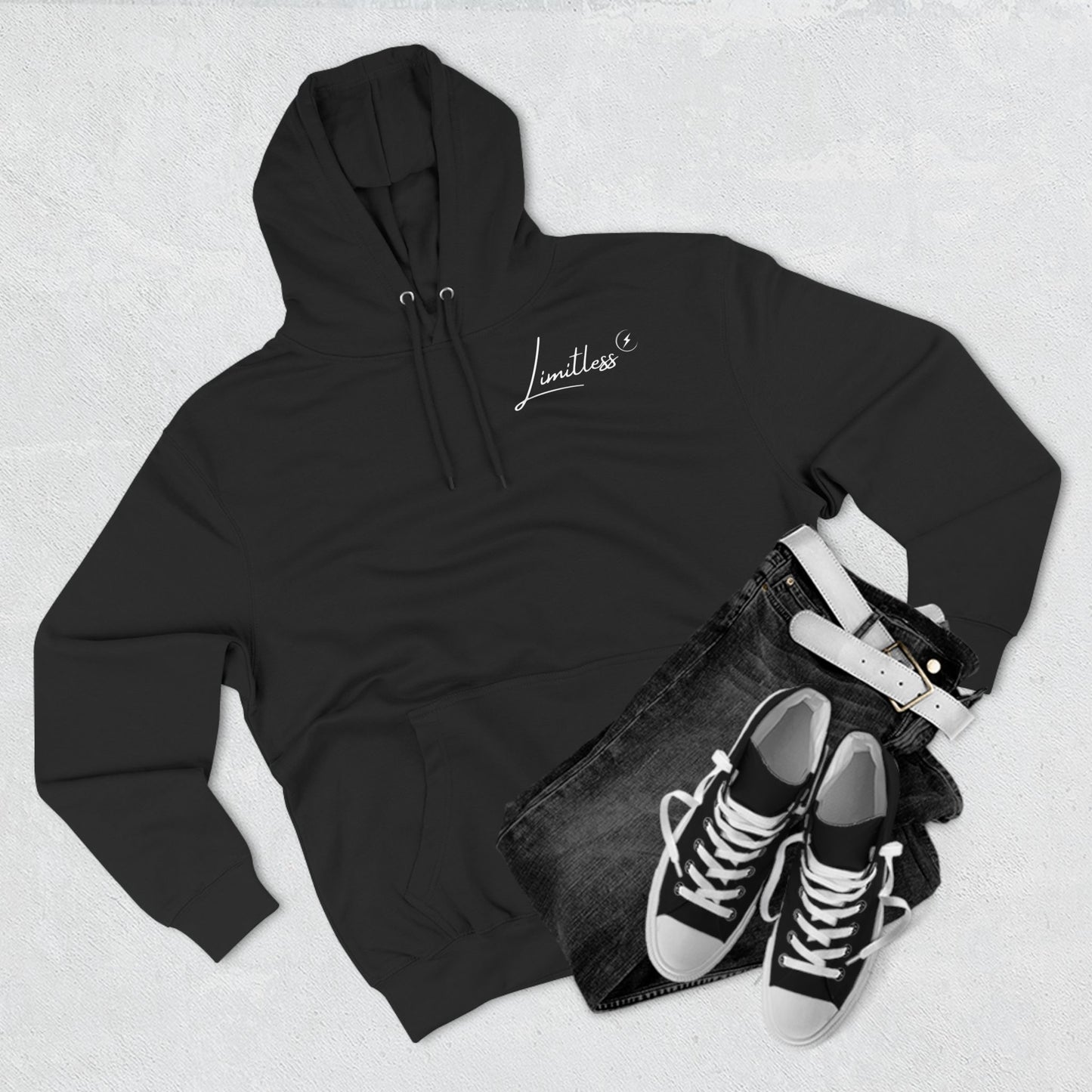 The "Limitless" Unisex Three-Panel Fleece Hoodie