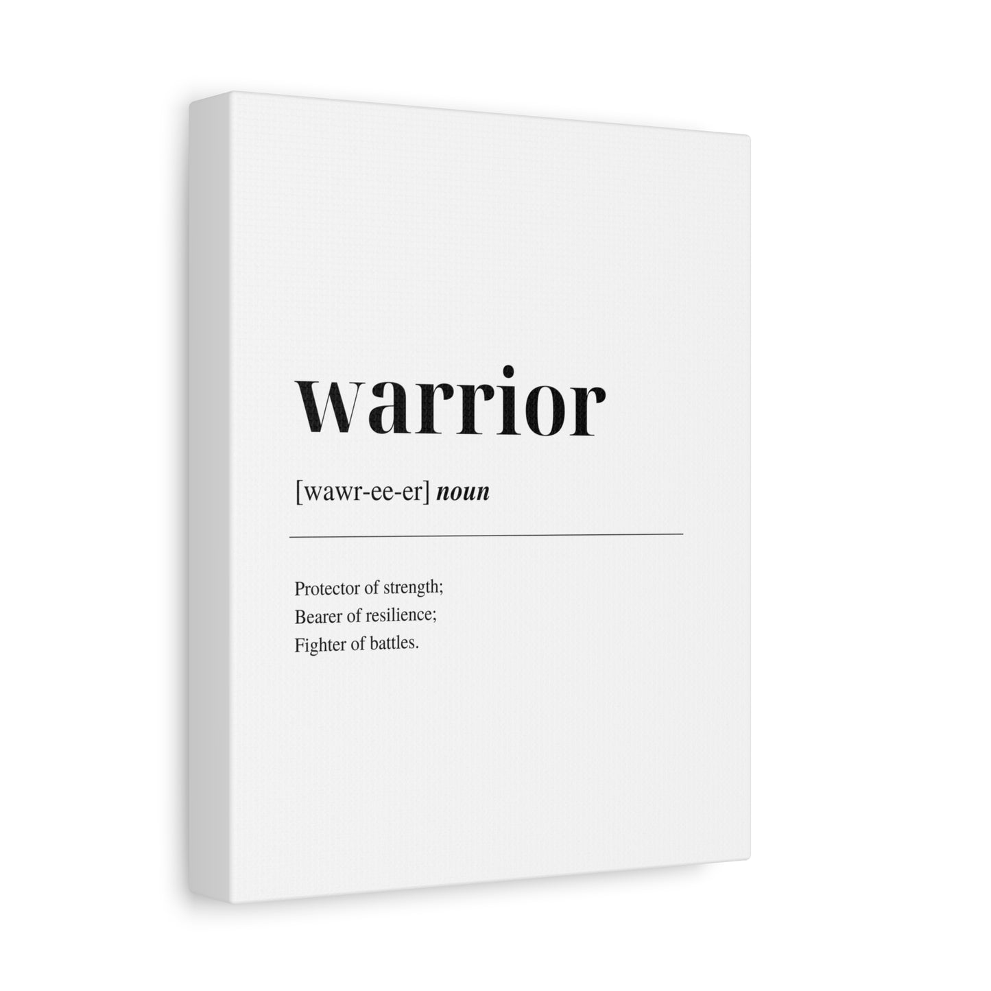 WARRIOR Canvas Art - capture your essence!